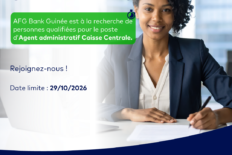 OFFRE D&rsquo;EMPLOI : Agent administratif Caisse Centrale